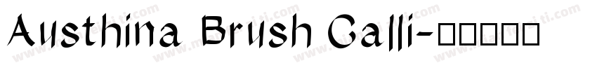 Austhina Brush Calli字体转换